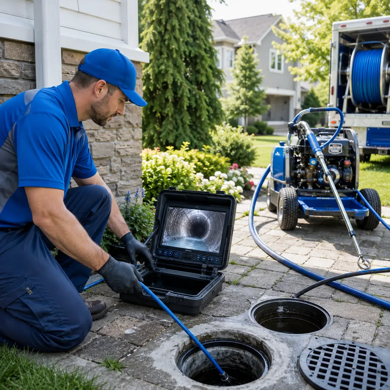 Outdoor drain cleaning professionals serving Lyerly, GA