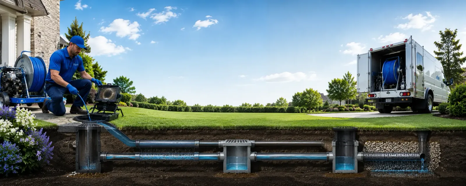 Outdoor drain cleaning information for Lyerly, GA